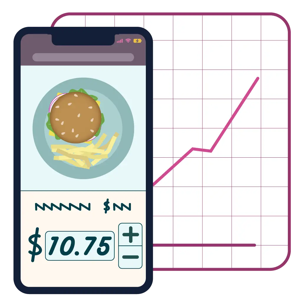 Update your restaurant menu prices easily with Just a Menu.