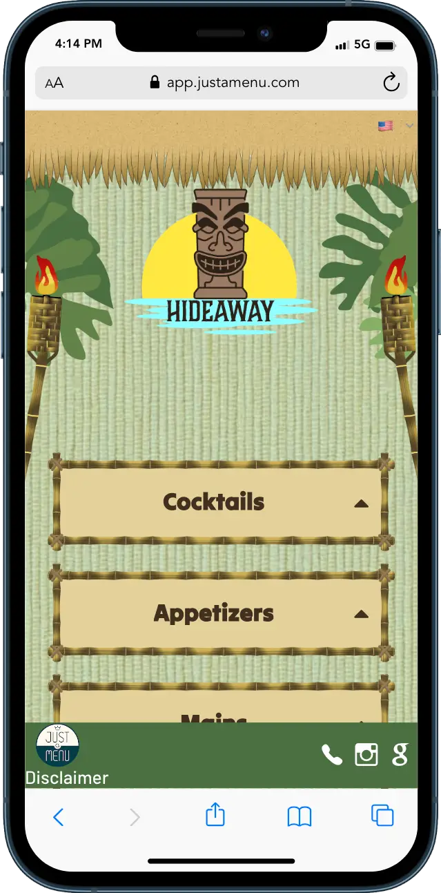 Tiki Menu Template