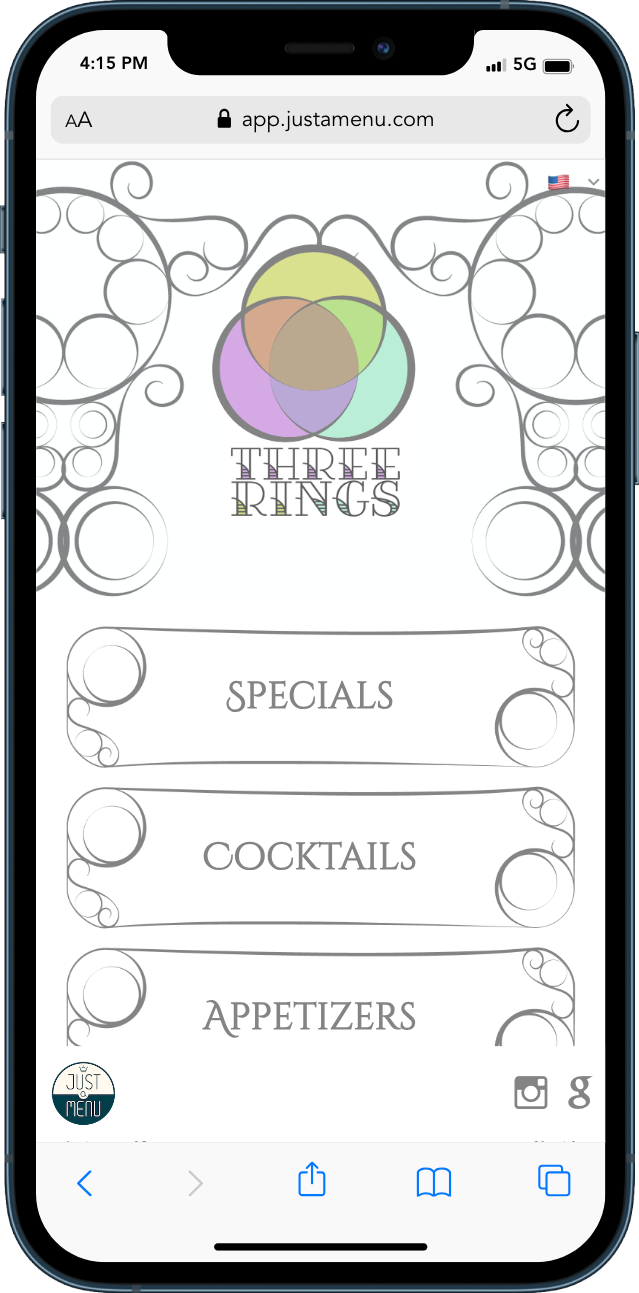 Whimsical Menu Preview