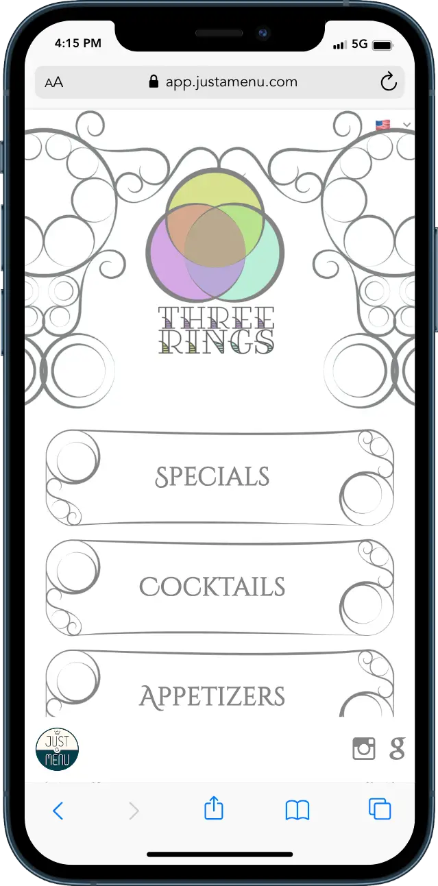 Whimsical Menu Preview