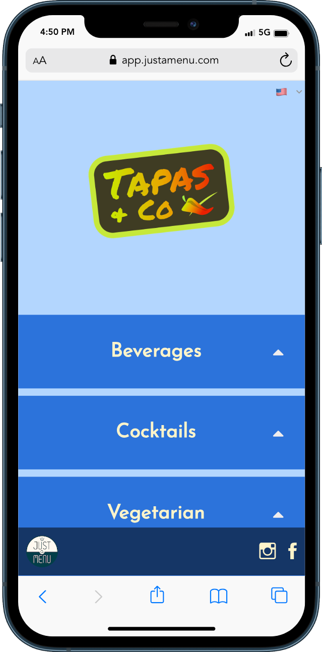 Basic Blue Preview Menu