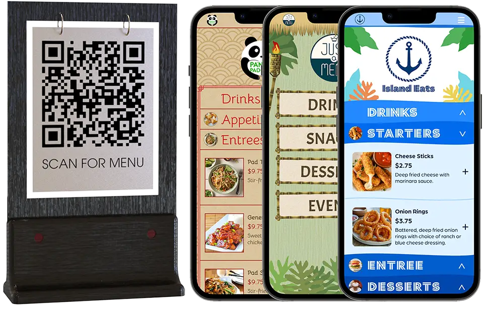 QR Code Menu + Sign